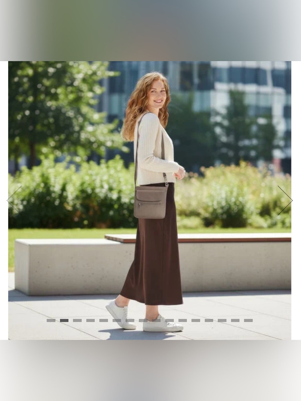Travelon Anti-Theft Classic Muni Shoulder Bag. Hazelnut. - Picture 13 of 16